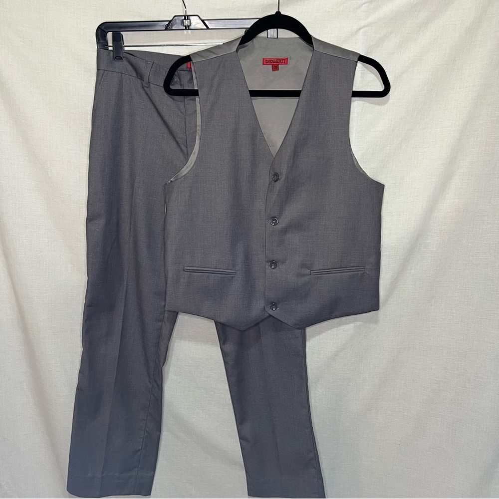 SOLD Gioberti, Kids Grey Vest and Pants, 2 Piece set, Size 20